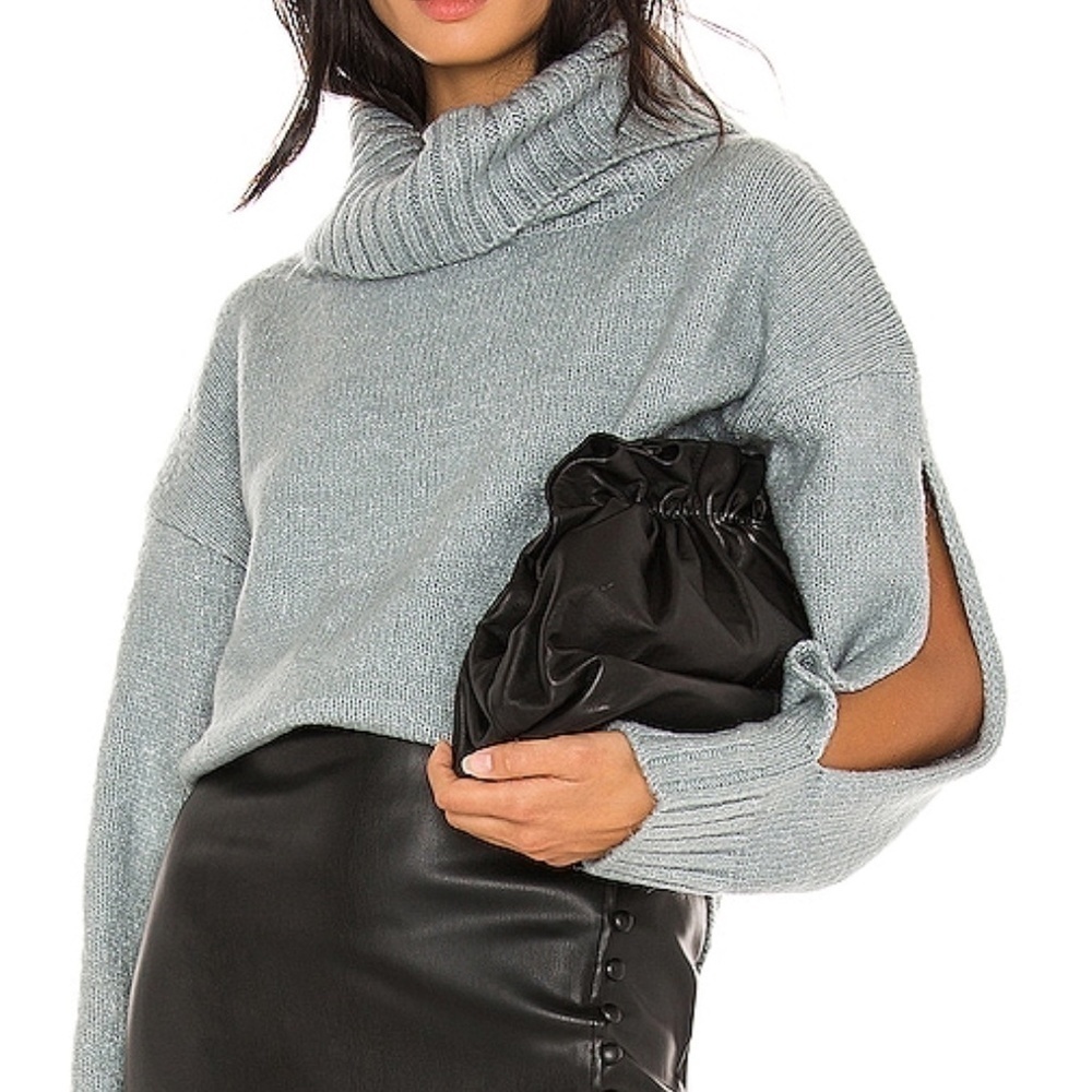 NWT Kendall & Kylie Mossy Sweater Grey